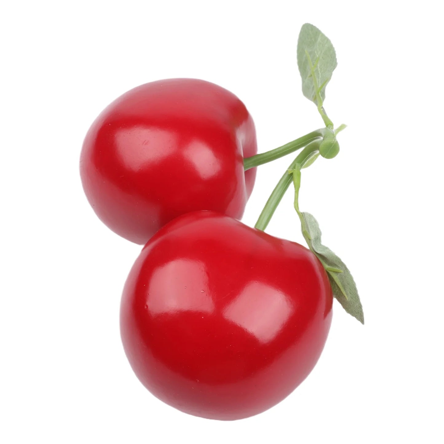 Red Artificial Large Cherry Fake Fruit Decor Simulation Big Double