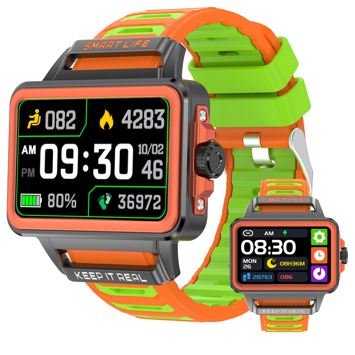 LOMAXFR Smart Watch – Multi-Sport, Music Control, Heart Rate