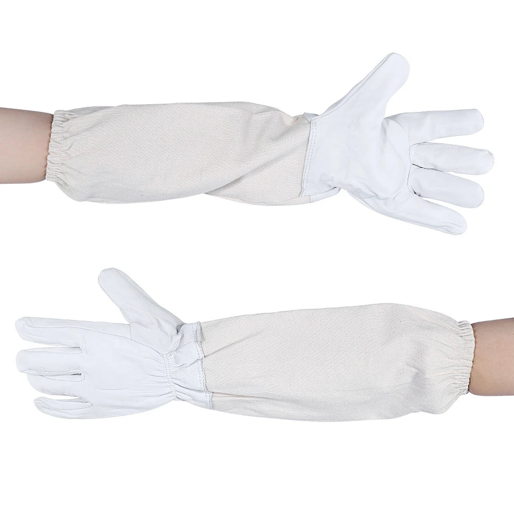 Beekeeper Sleeves Long Wear Resistant Practical Beekeeping Protective Gloves Comfortable Safe for Beekeepers Working Peaceful Pleasures Health and Wellness
