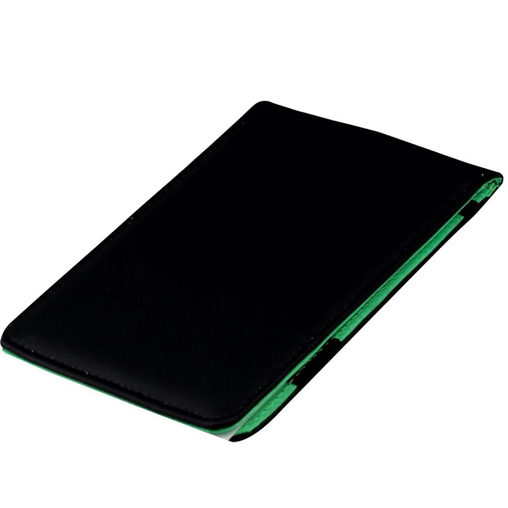 Golf Score Book Portable Game Record That Can Hold Pen PU Leather