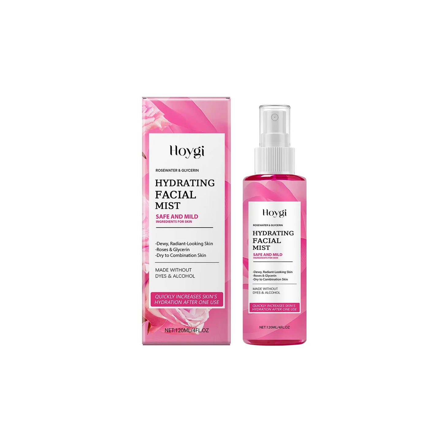 Rose Toner Spray Repair Damaged Skin Shrink Pore Improve Dryness Oil Control Lighten Melasma Pigmentation Vitamin C Face Essence Peaceful Pleasures Health and Wellness C