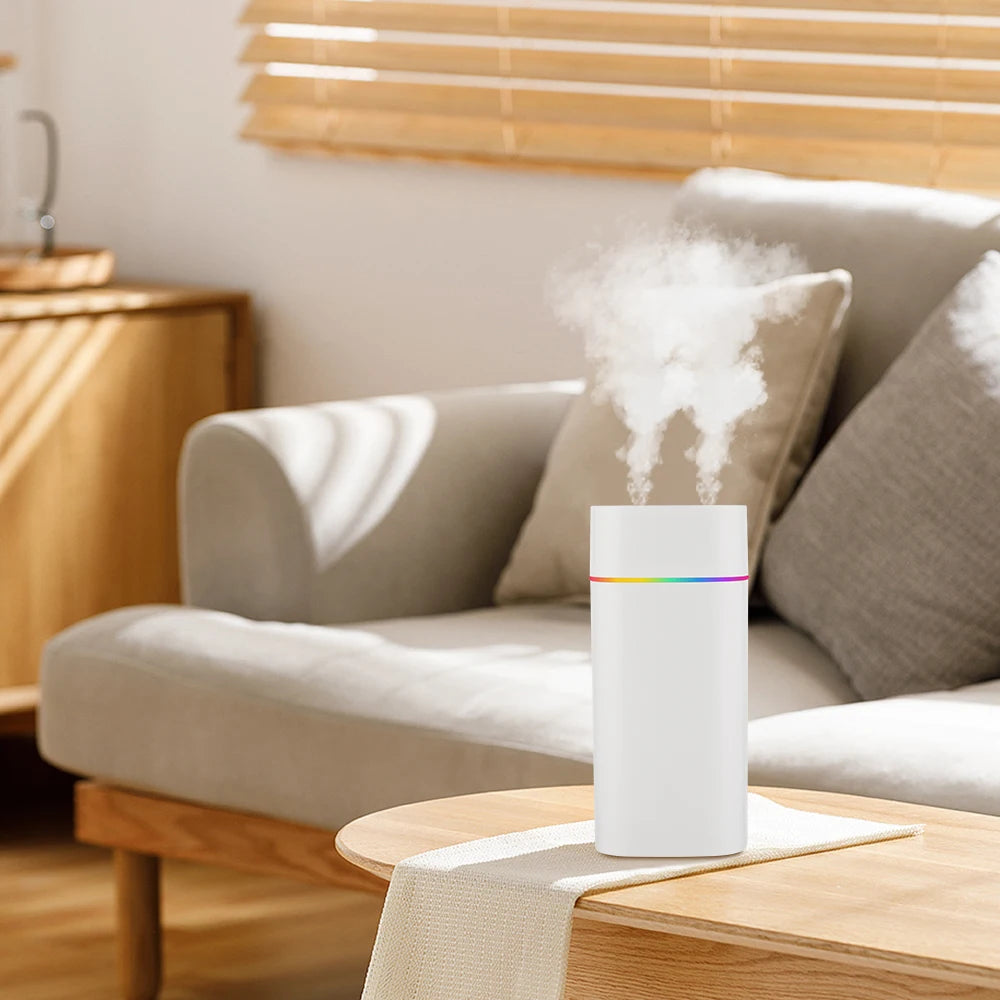 Portable USB Cool Mist Nano Sprayer 600ml Aroma Oil Diffuser for Home Car Electric Air Humidifier Mist Maker Light Aromatherapy Peaceful Pleasures Health and Wellness