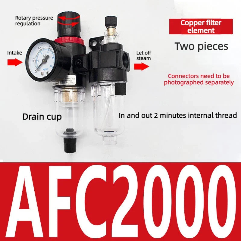 AFC2000 G1/4" Air Filter Regulator & Oil-Water Separator