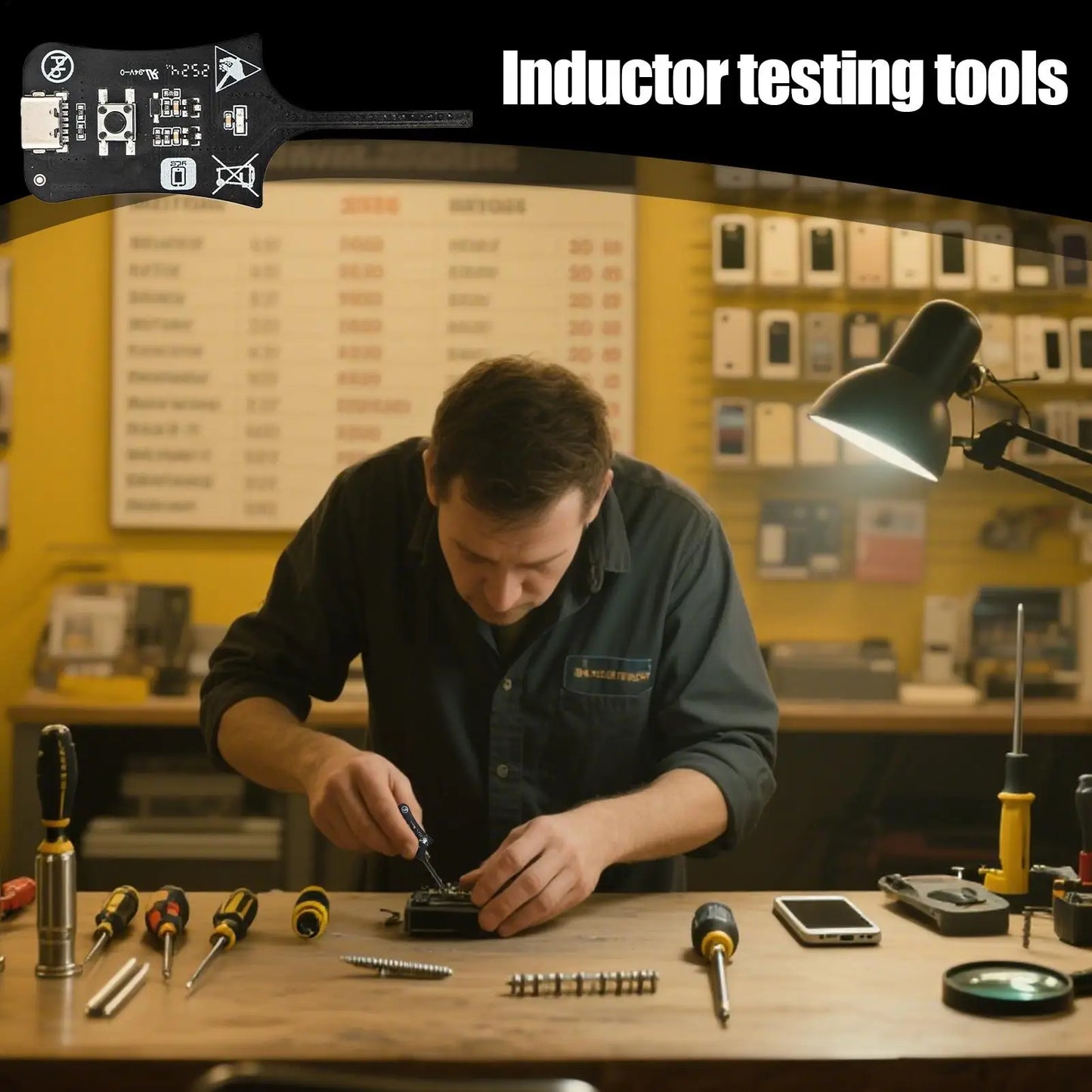 High Precision Inductance Tester – Motherboard Coil Fault Detector