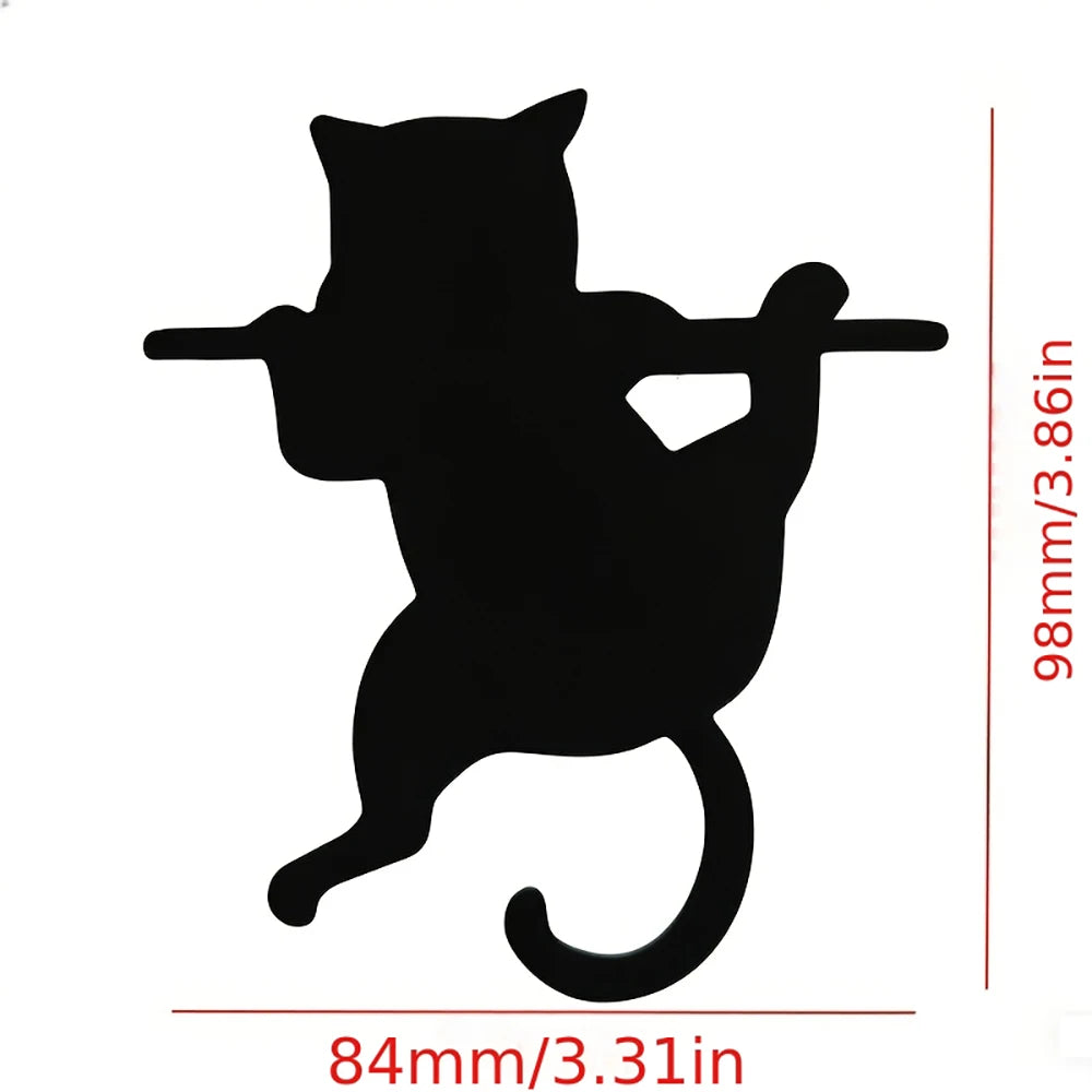 Black Cat Cute Bookmark Enthusiast Student Teacher School Home Cartoon