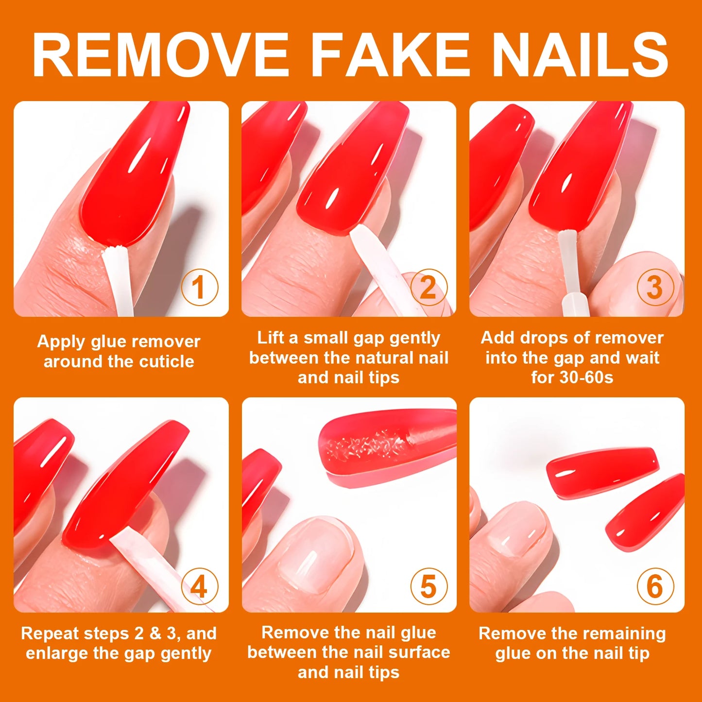 Twoing Nail Glue and Glue Remover Kit, No UV Light Needed, Fake nails plate adhesive,Quickly Removes Glue Off Fake Nail Remover Peaceful Pleasures Health and Wellness