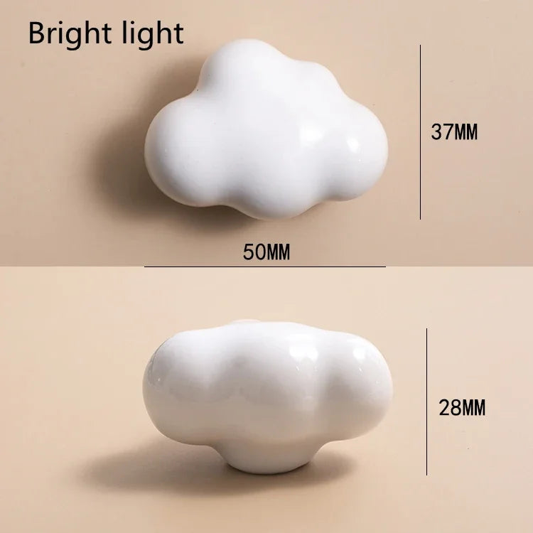 Nordic Cloud Ceramic & Brass Cabinet Handles & Drawer Knobs