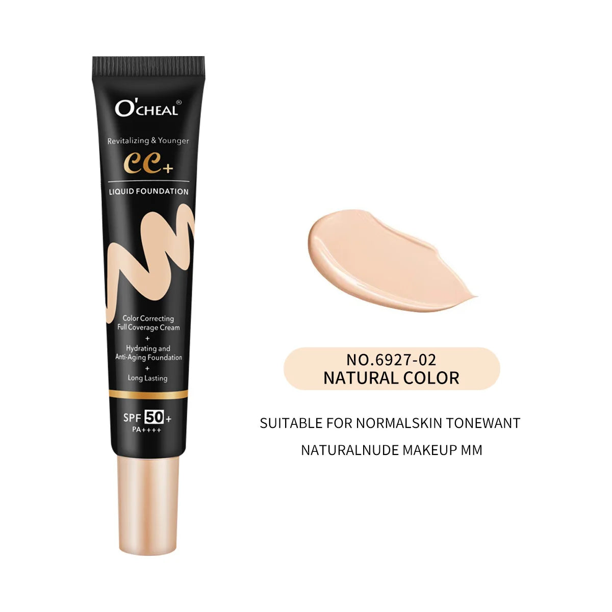 O'Cheal BB CC Cream SPF 50 PA+++ Liquid Foundation 30g