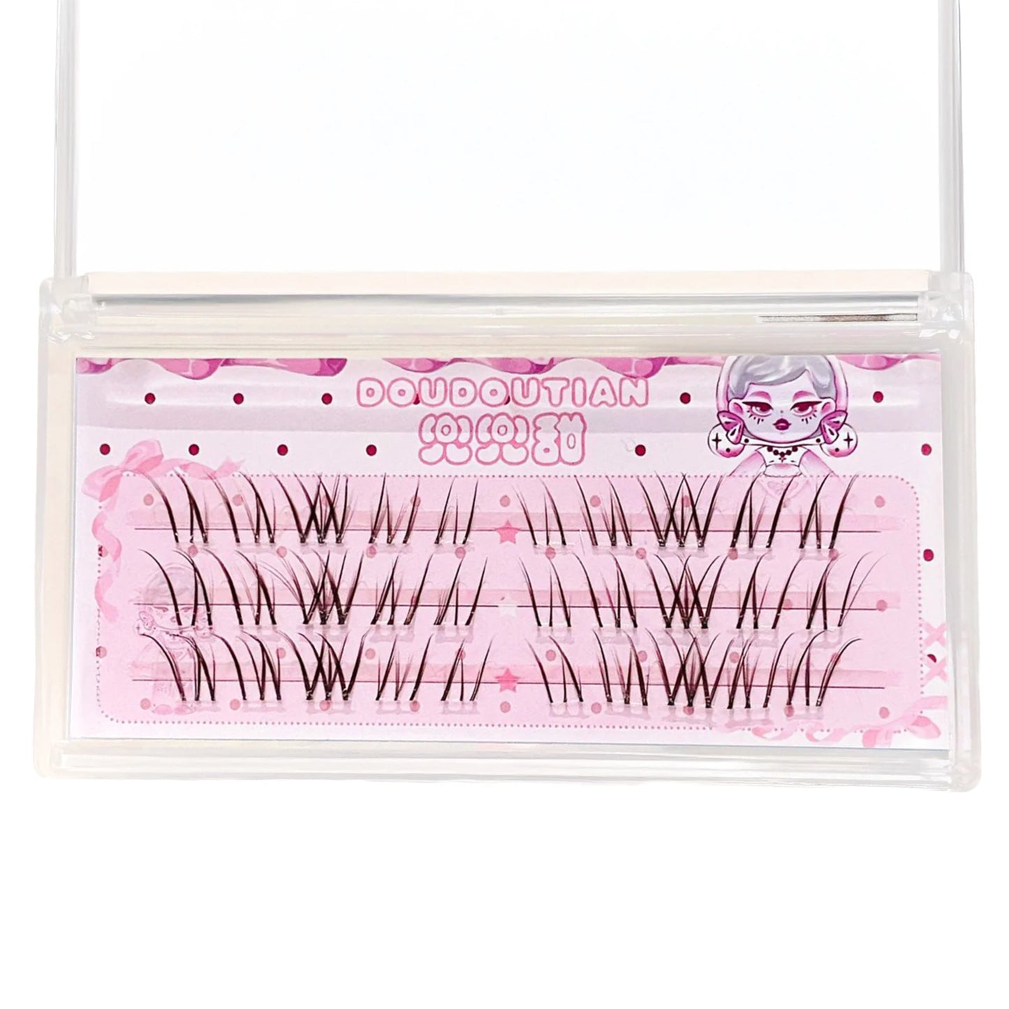 3/10 Rows Sweet Brown Wispy False Eyelashes Natural Airy Manga Style Eyelash Extension For Beginners 7-12mm Perfect Eye Makeup Peaceful Pleasures Health and Wellness 3 rows