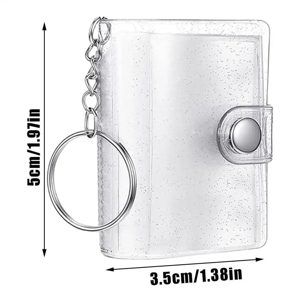 Mini Photo Album Keychain – 24-Pocket Photocard Holder