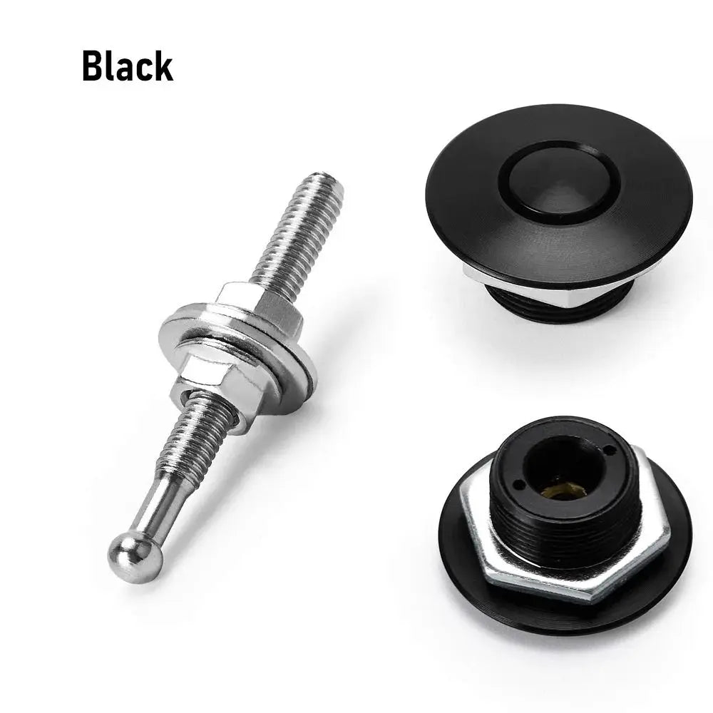 Aluminum Hood Pin Quick Release Push Button Latch Lock – Universal