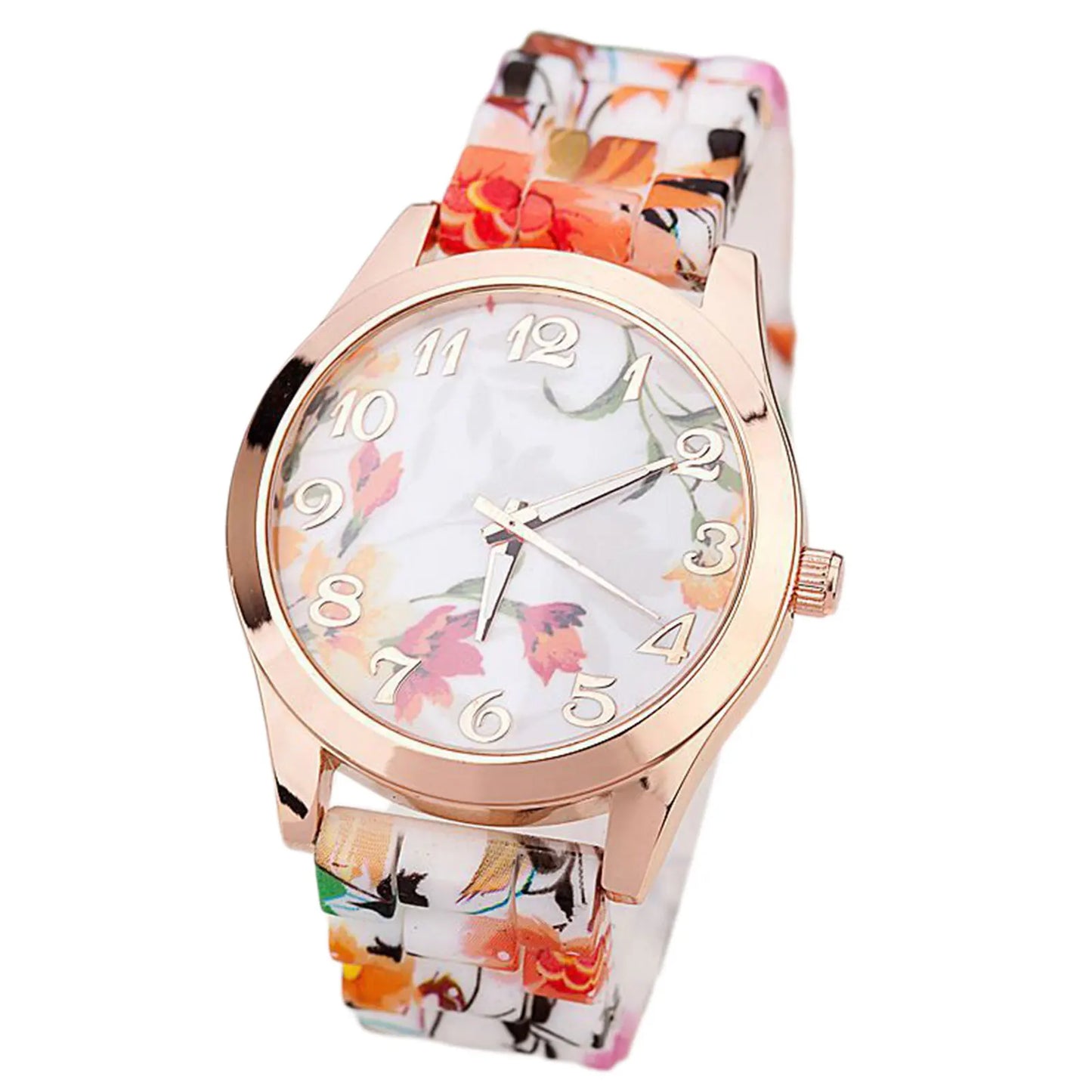 Women's Fashionable-Quartz Watch Printed Elegant Floral Dial Wristwatch Casual Watch Accurate-Quartz Movement Stylish Present Peaceful Pleasures Health and Wellness 3