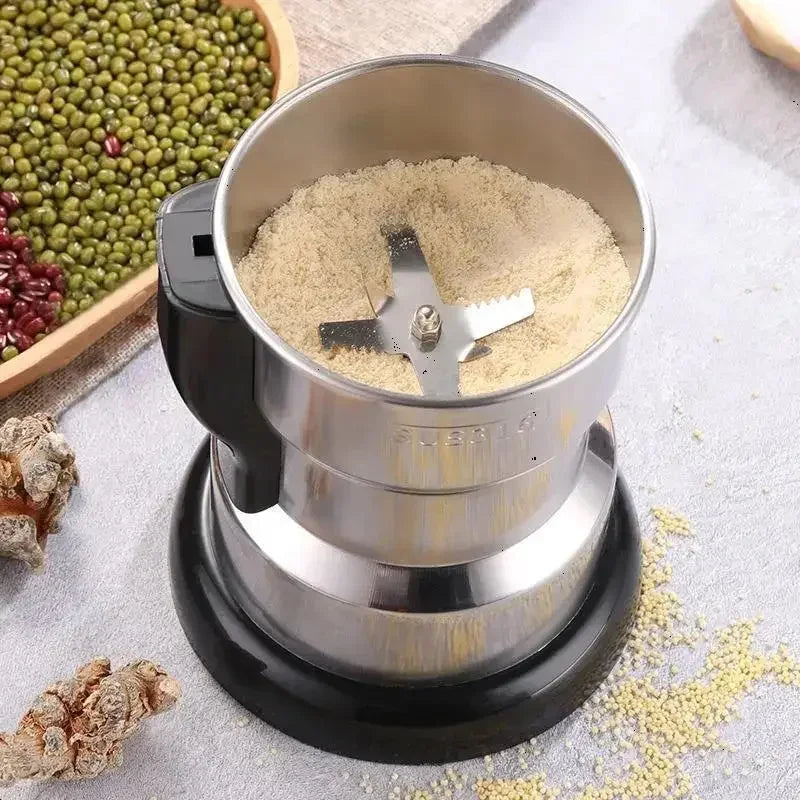 400W Multifunctional Electric Coffee Grinder Machine for Home Grinding Coffee Beans Cereal Nuts Spices Grains Peaceful Pleasures Health and Wellness