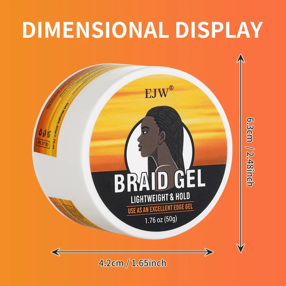 EJW Hair Braid Gel & Styling Wax – Edge Control & Curl Define