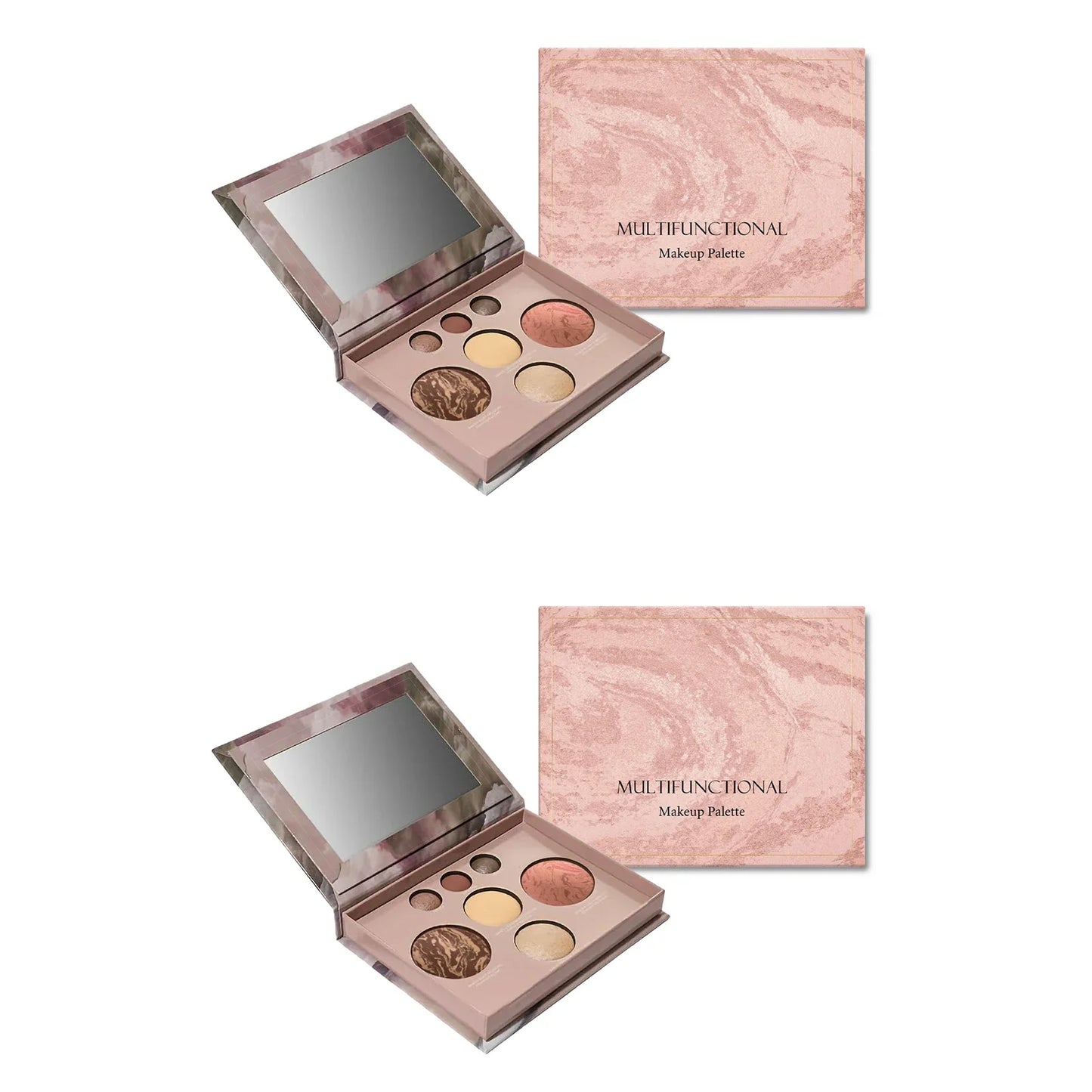 7-Color Glitter Eyeshadow Highlighter Palette – Travel Beauty Kit