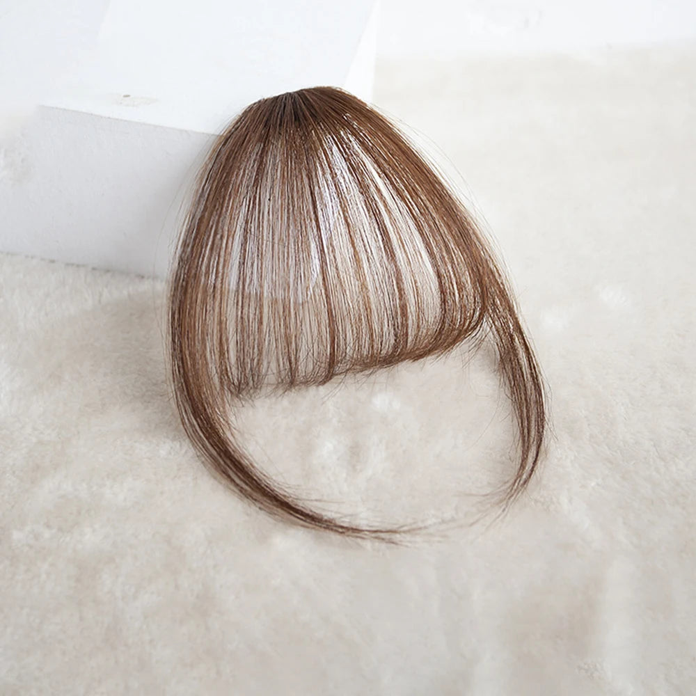 1PC Air Bangs Wig Summer Light And Thin Fake Bangs Natural Forehead Invisible And Traceless Bangs Wig Piece Peaceful Pleasures Health and Wellness Brown