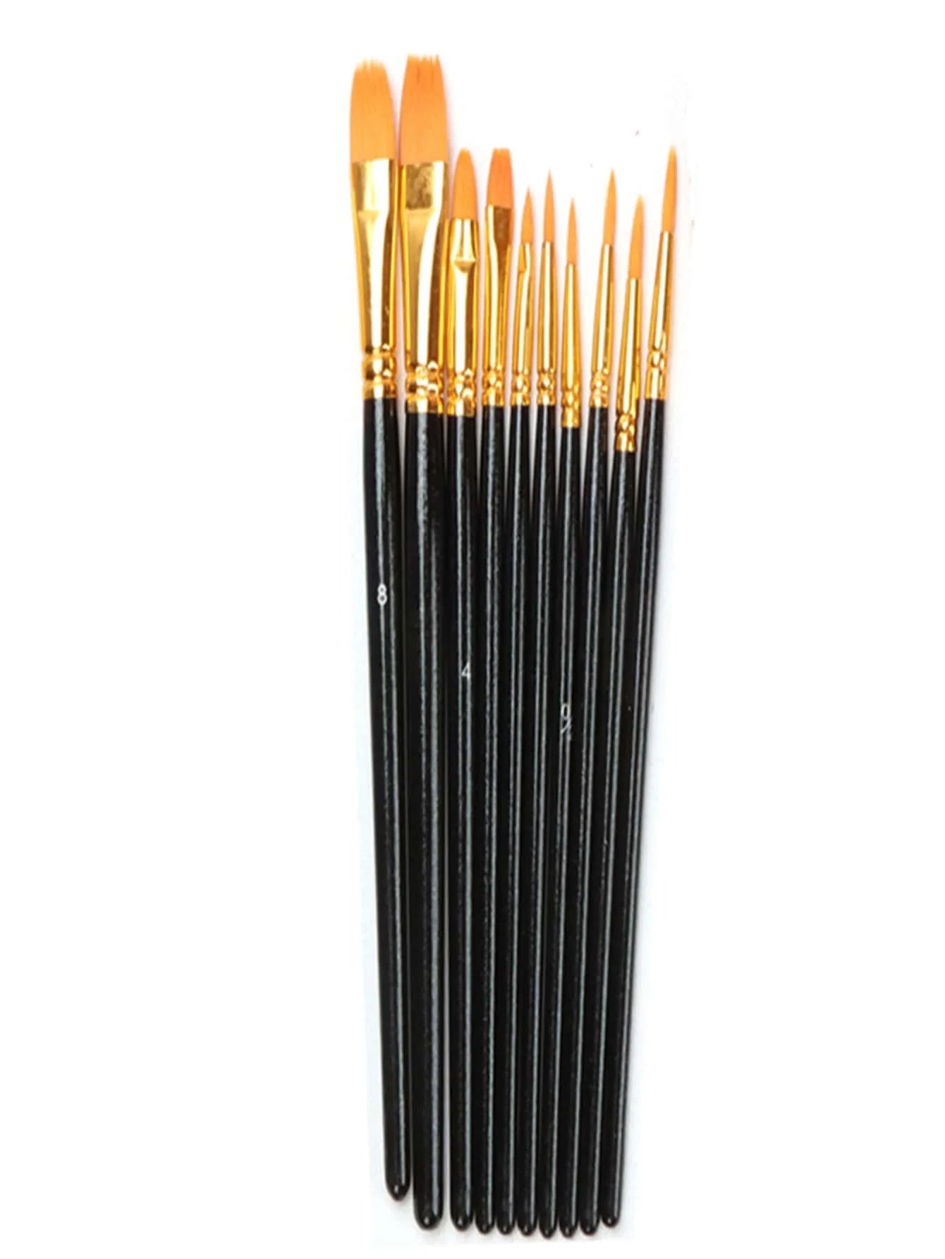 Professional Acrylic Paint Brush Nylon Hair Brushes All Purpose Oil