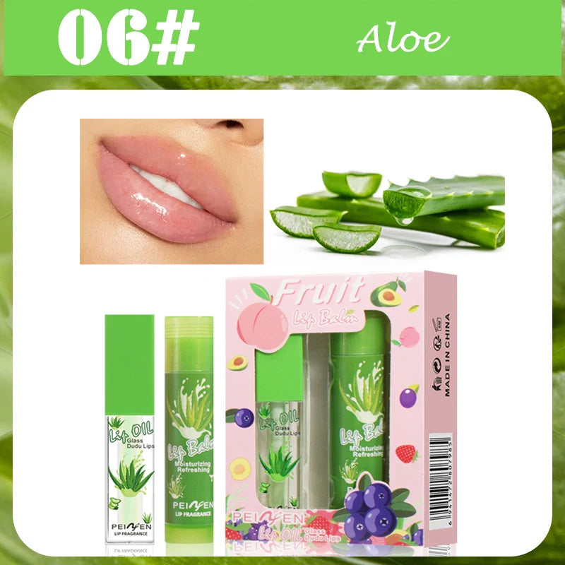 Fruit Lip Oil Set – Moisturizing Nourishing Lip Care Gift