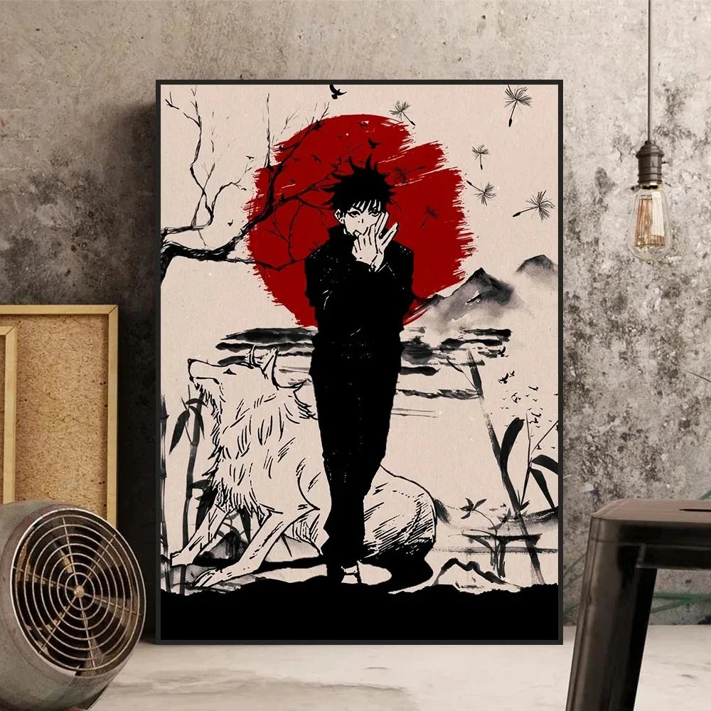 Jujutsu Kaisen Gojo Satoru Canvas Wall Art | Anime Room Decor