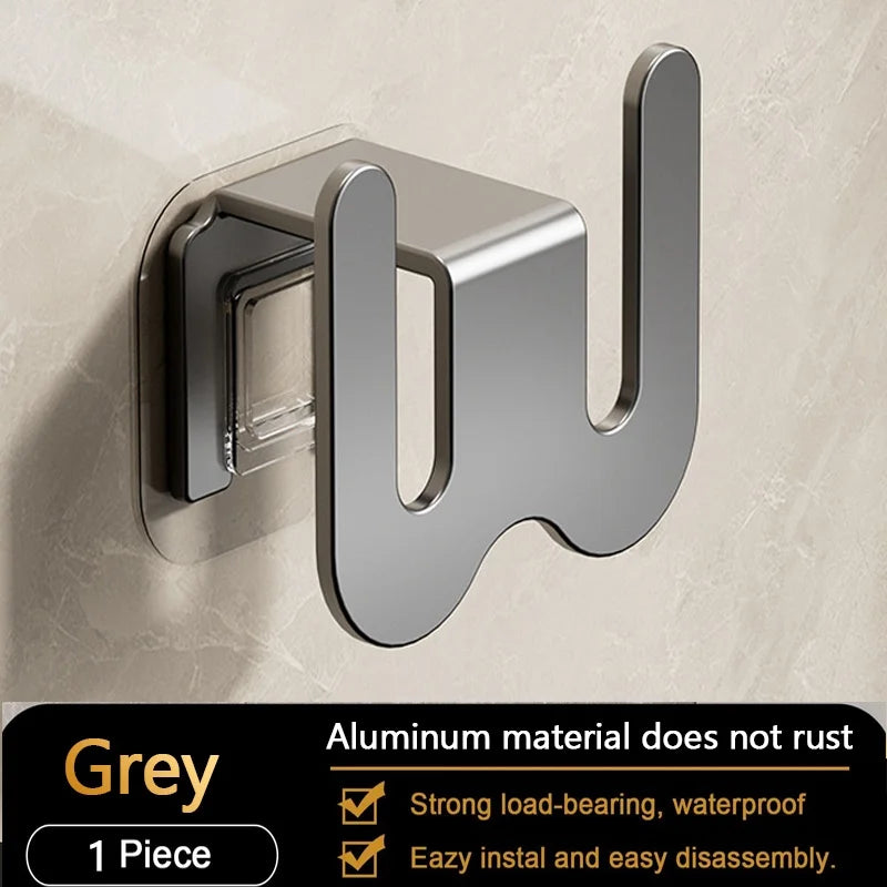 No-Drill Aluminum Wall-Mounted Slipper & Shoe Storage Rack
