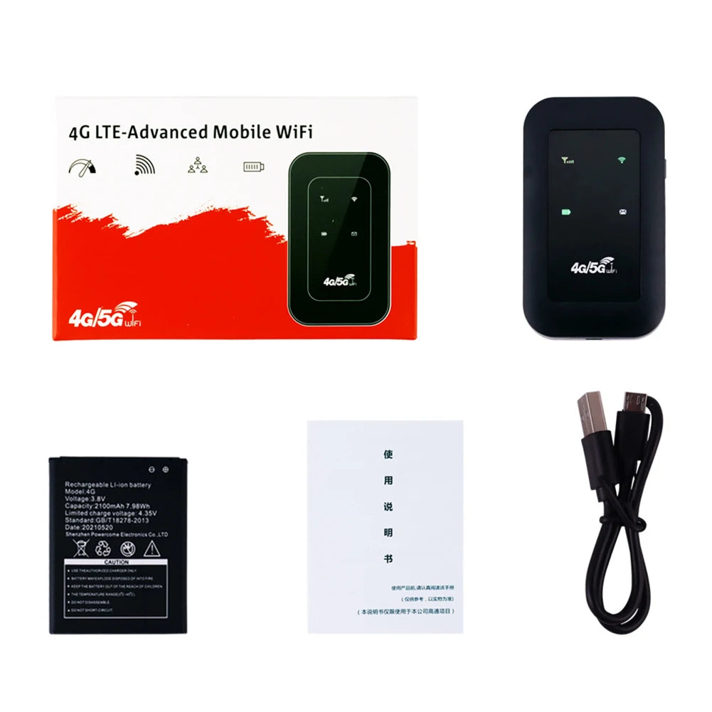 4G LTE Router 150Mbps WiFi Repeater Signal Amplifier Network Expander Mobile Hotspot Pocket Wireless Mifi Modem SIM Card Slot Peaceful Pleasures Health and Wellness