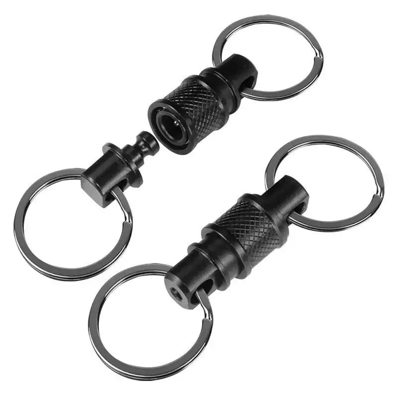 360° Rotating Quick-Release Keychain Clip – Aluminum Alloy
