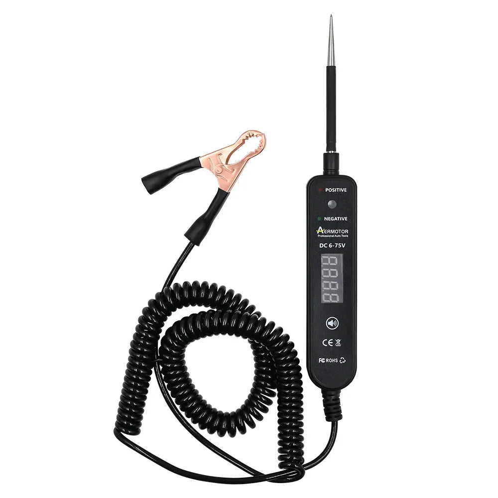 Aermotor EM289 Car Circuit Tester DC 6-75V LED Voltage Test Pen