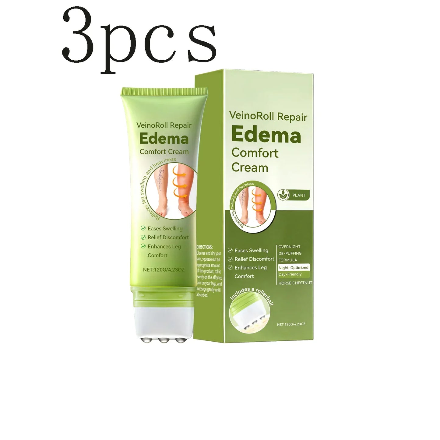 Daily Leg Care Roller Massage Cream – Moisturizing & Comforting