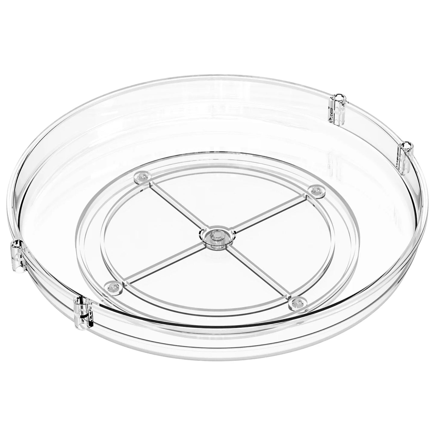 Rotating Spice Rack Turntable Kitchen Countertop Organizer For Seasoning Condiment Bottles Jars Beverage Cans Home Kitchen Use Peaceful Pleasures Health and Wellness