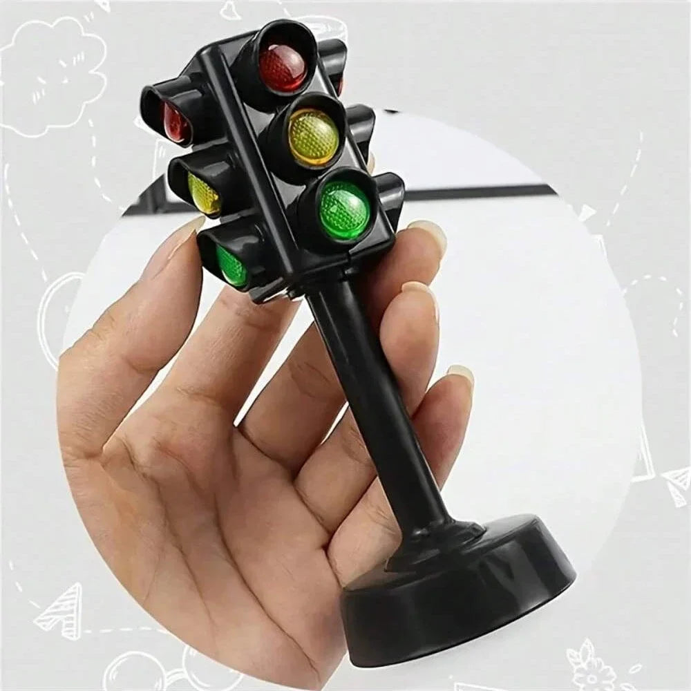 Mini Traffic Signs & Road Light Blocks | Kids' Safety Toy