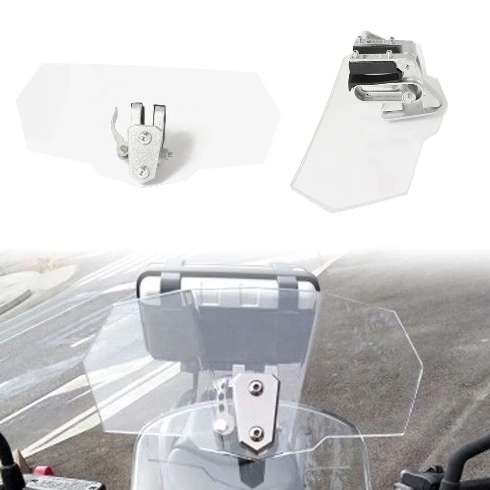 Motorcycle Universal Heightened Windshield Extension | Acrylic