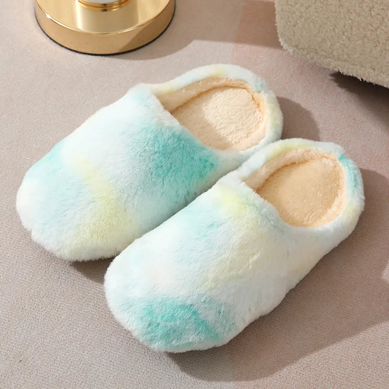 Women's Tie-Dye Indoor Slippers | Non-Slip Soft Cotton Warm