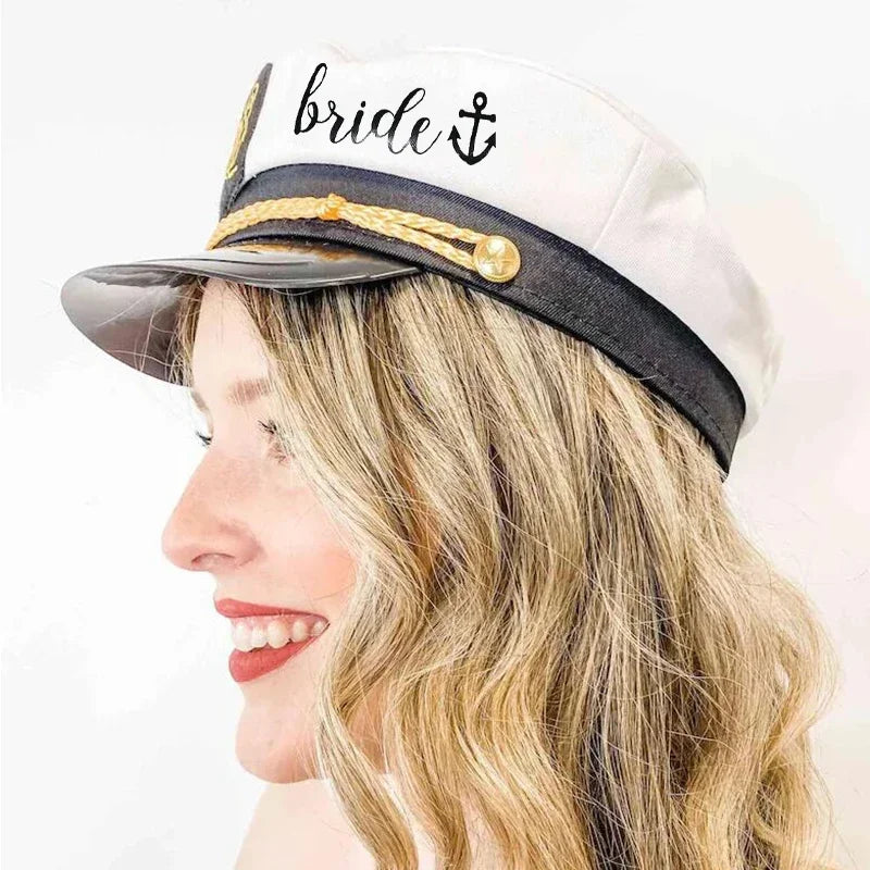 Nauti Bride Captain Hat & Sash – Nautical Bachelorette Party