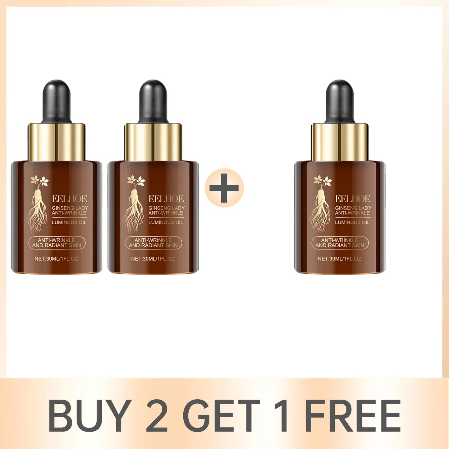 EELHOE Ginseng Face Essence Anti-Wrinkle Firming Serum 30ml