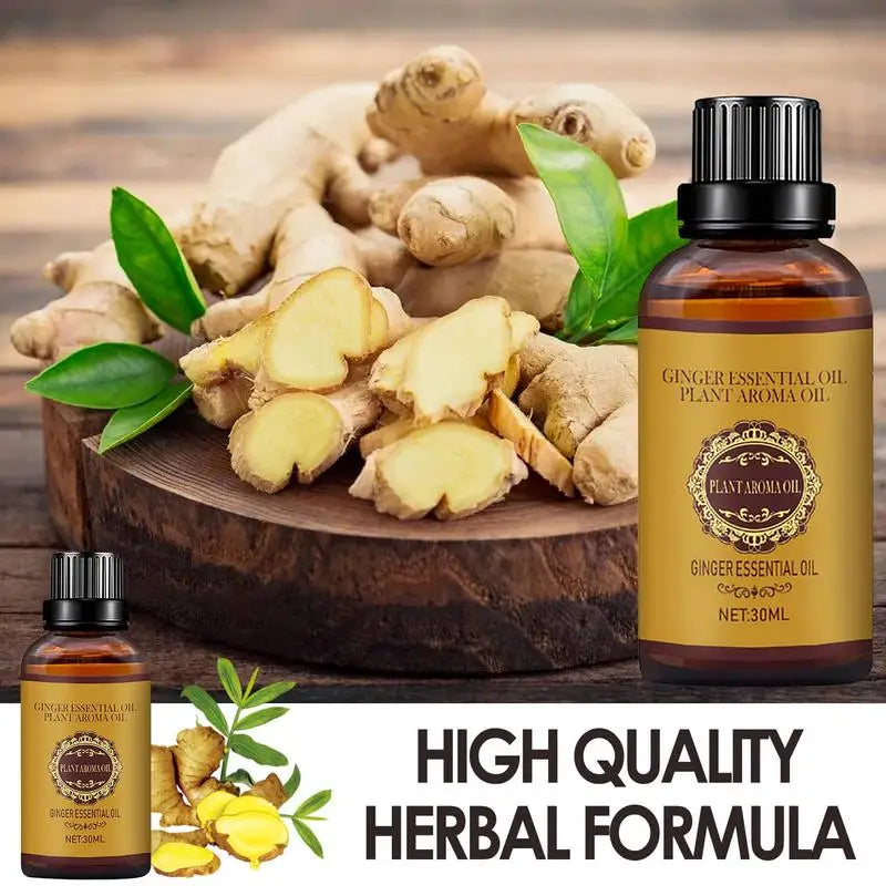 30ml Ginger Essential Massage Oil | Aromatherapy & Body Care