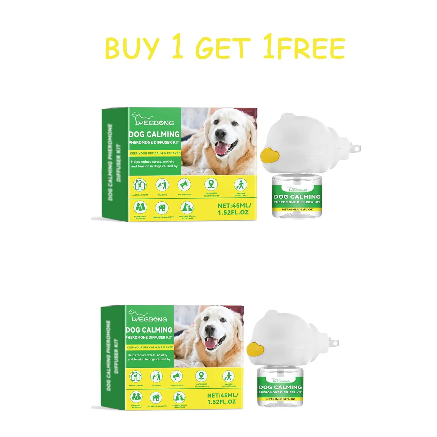 Dog Anxiety Relief Diffuser Set – Calm Pet Stress at Home