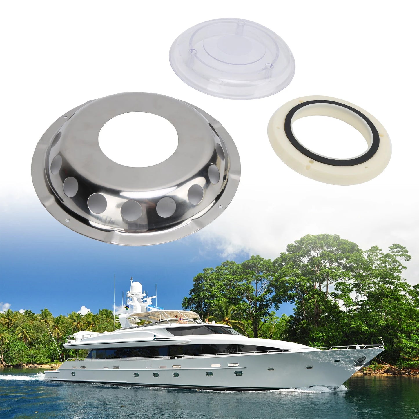 Marine Stainless Steel Air Vent Ventilation Window – 3 Pack