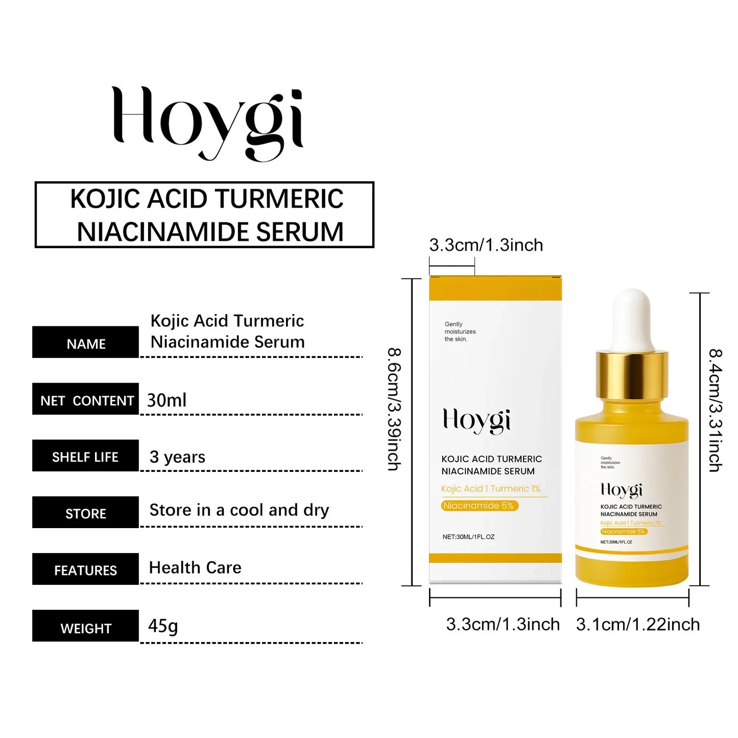 Hoygi Niacinamide Face Serum – Hydrate, Firm & Smooth Skin