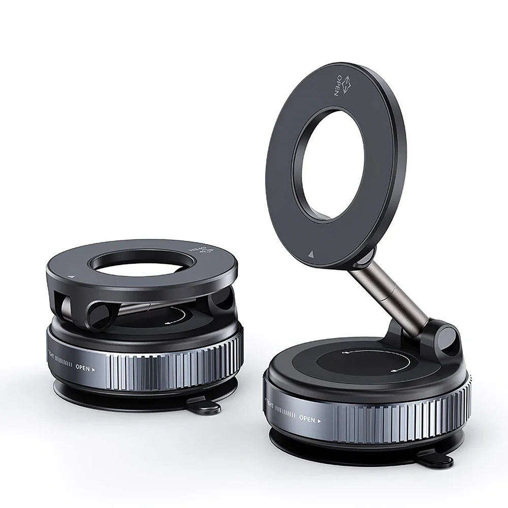 Magnetic Car Phone Mount | MagSafe 360° Vacuum Suction Holder