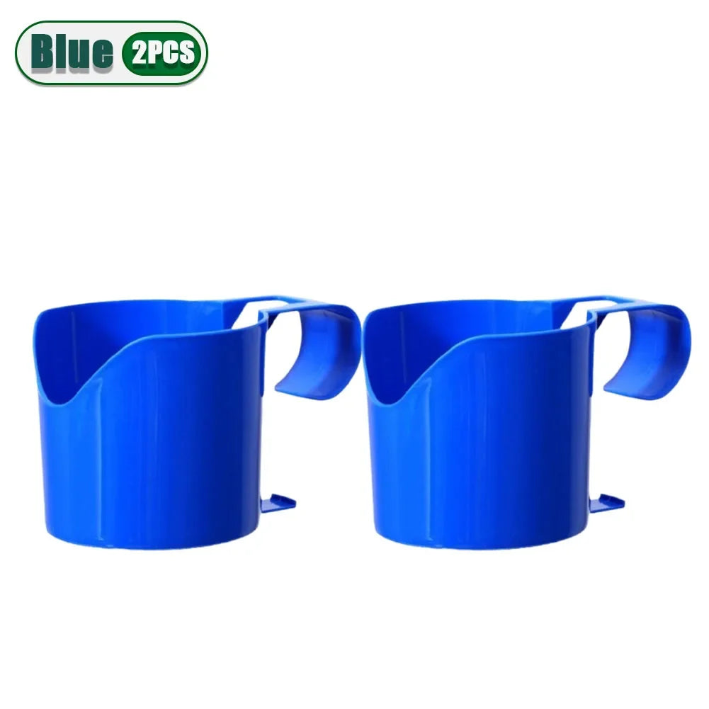 Heavy Duty Poolside Cup Holder – No-Drill Hanging Organizer