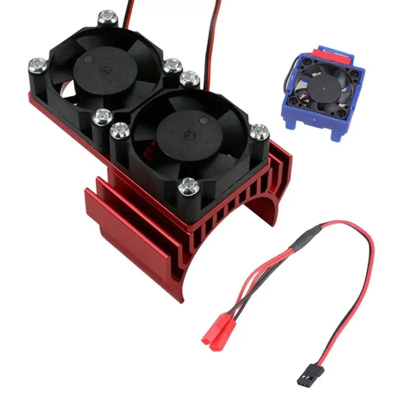 RC Car Aluminum Double Fan Cooling System 2000RPM | 1/10 Scale