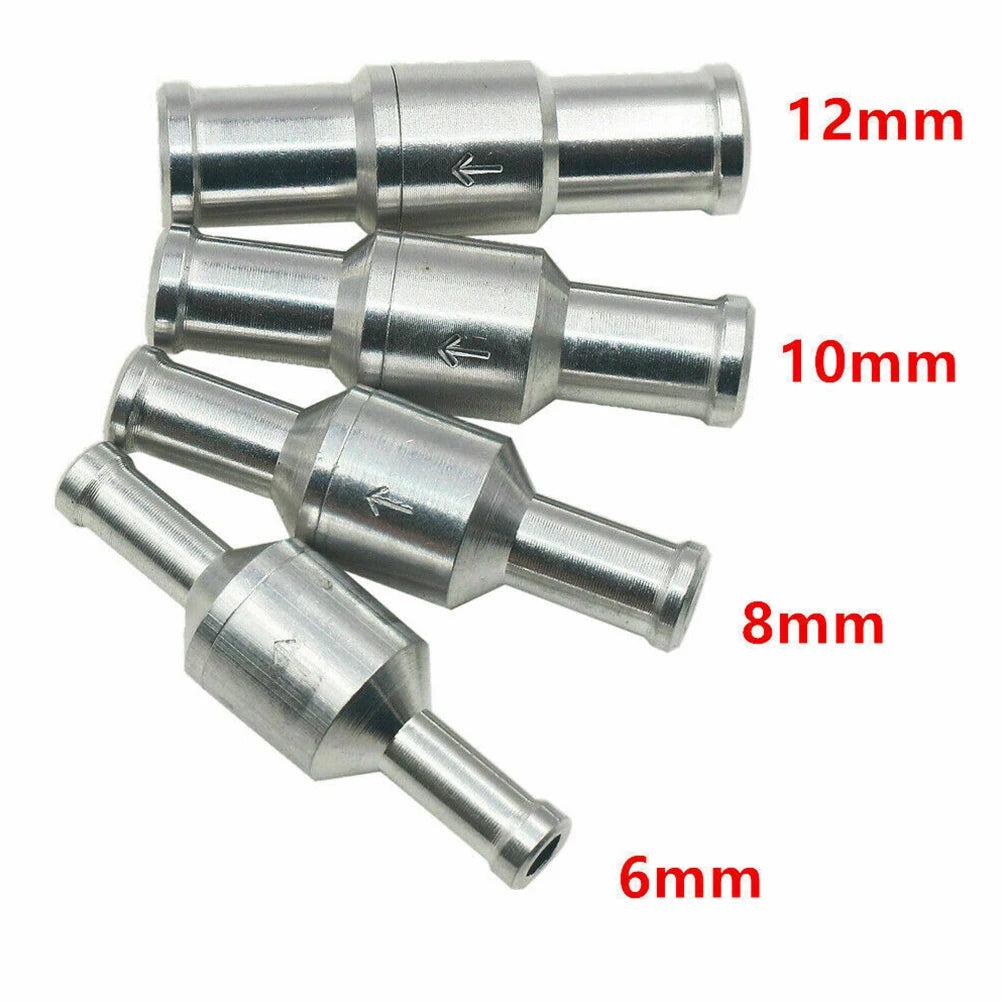 6- Inline Way Non-return Check Valve Auminium Fuel Water Gas Air