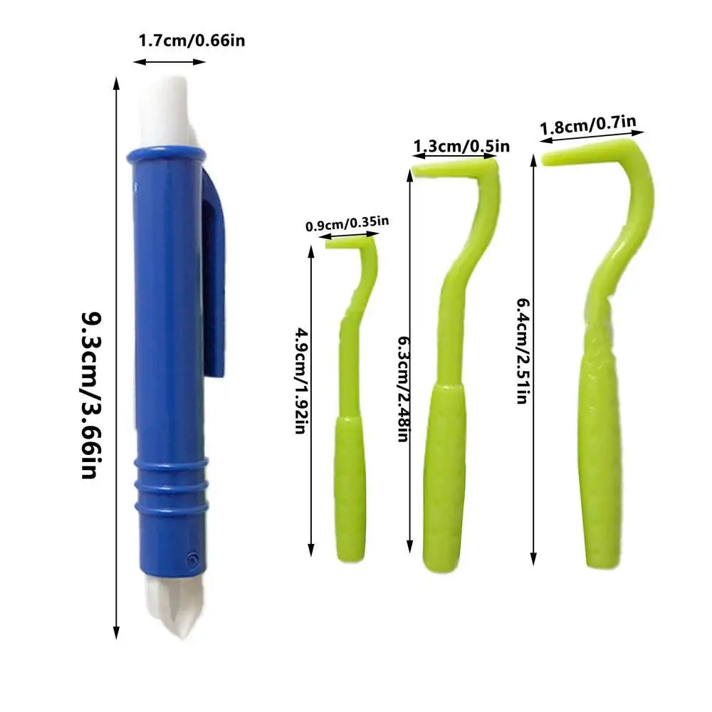 Pet Tick Remover Kit – 3 Hooks & Tweezer | Dogs, Cats & More Tick Remover Kit Peaceful Pleasures Health and Wellness Green