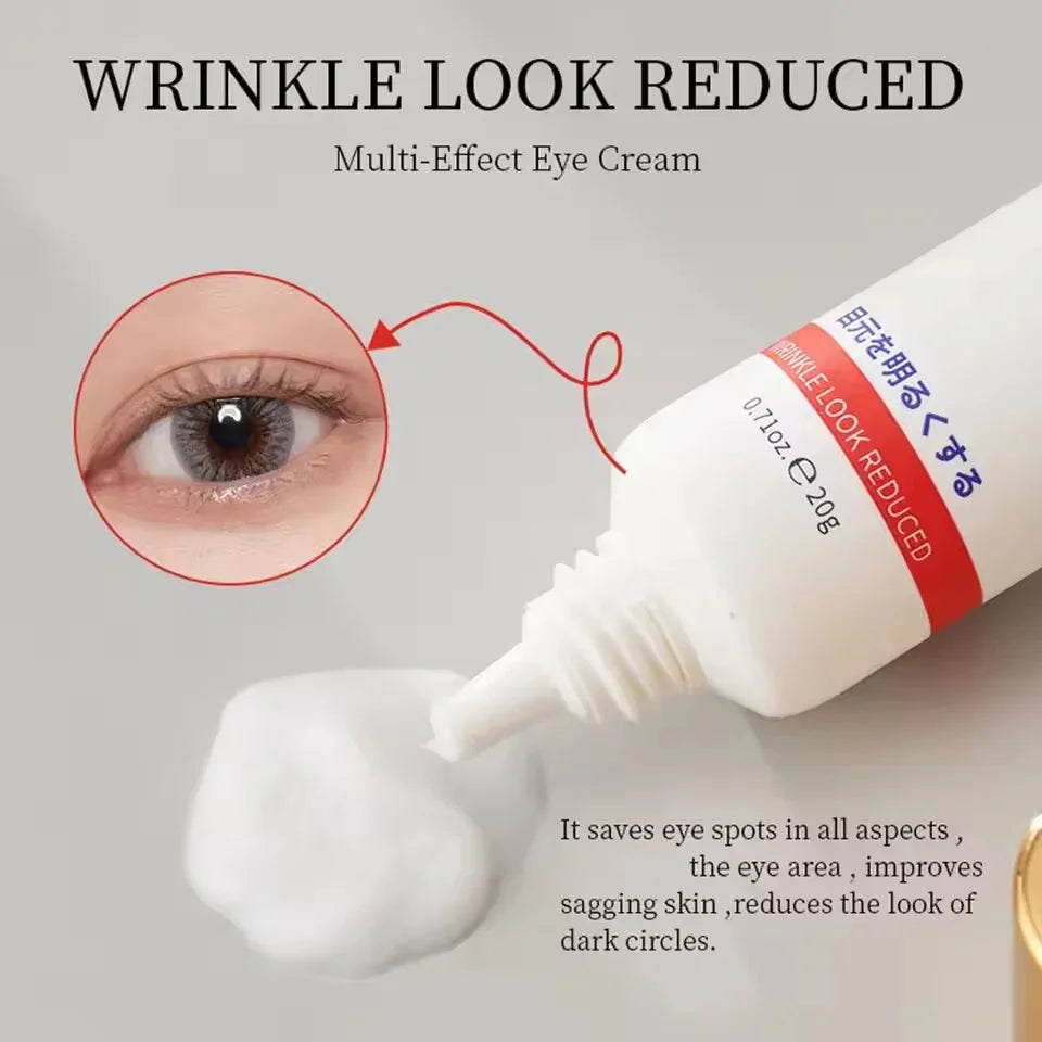 Instant Eye Bag Removal Cream Retinol Anti-Wrinkle Lifting Firming Fade Fine Lines Anti Dark Circle Puffiness Brighten Eye Care Peaceful Pleasures Health and Wellness