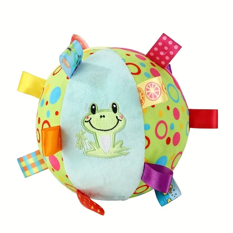 Funny Interactive Plush Vocal Dog Toy Ball with Bells Teeth Cleaning Chew Toy For Small Large Dogs Cats Puppy Plaything Peaceful Pleasures Health and Wellness A