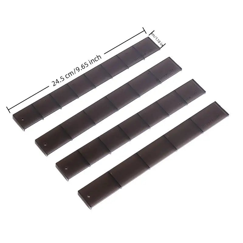 4-Piece Cake Roll Cutting Ruler Set – Uniform Slice Divider