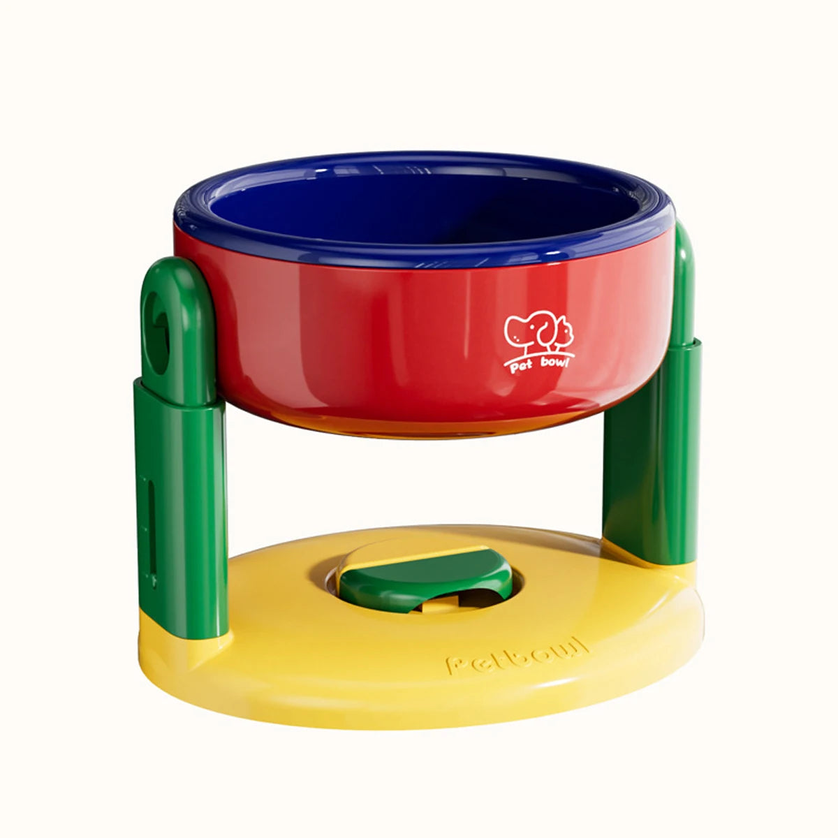 1PC Pet Suction Cup Bowl with 3 Adjustable Height Suitable for Dogs Cats to Protect the Cervical Vertebrae Pet Feeder Water Bowl Peaceful Pleasures Health and Wellness Red