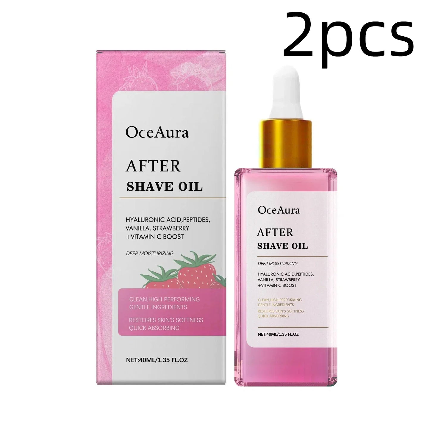 OceAura After Shave Body Oil – Strawberry Vanilla | 40ml