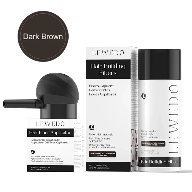 LEWEDO Hair Fiber Set 25g – Volumizing Fibers for Men