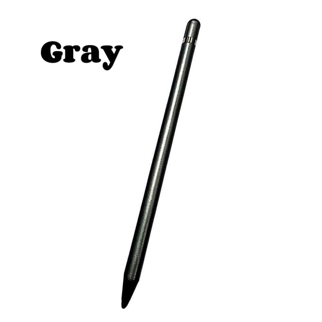Universal Stylus Pencil With Soft Nib For iPhone iPad Tablets Android/iOS Capacitive Active Touch Screen S Pen Smart Stylus Pens Peaceful Pleasures Health and Wellness Gray